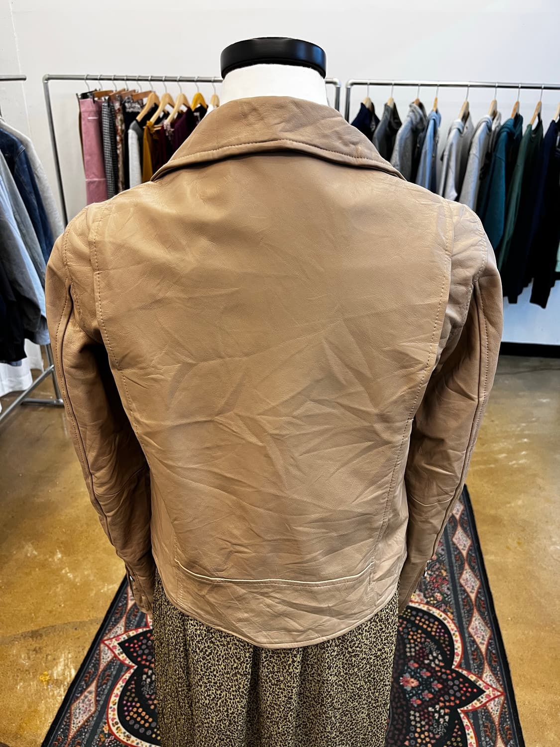 Slobe 양가죽 레더 라이더 자켓 상품이미지5