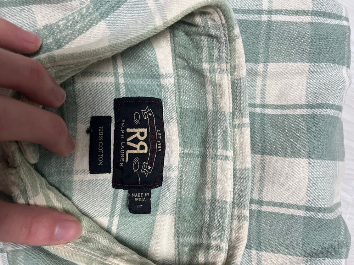 rrl 더블알엘 체크셔츠 L 상품이미지2