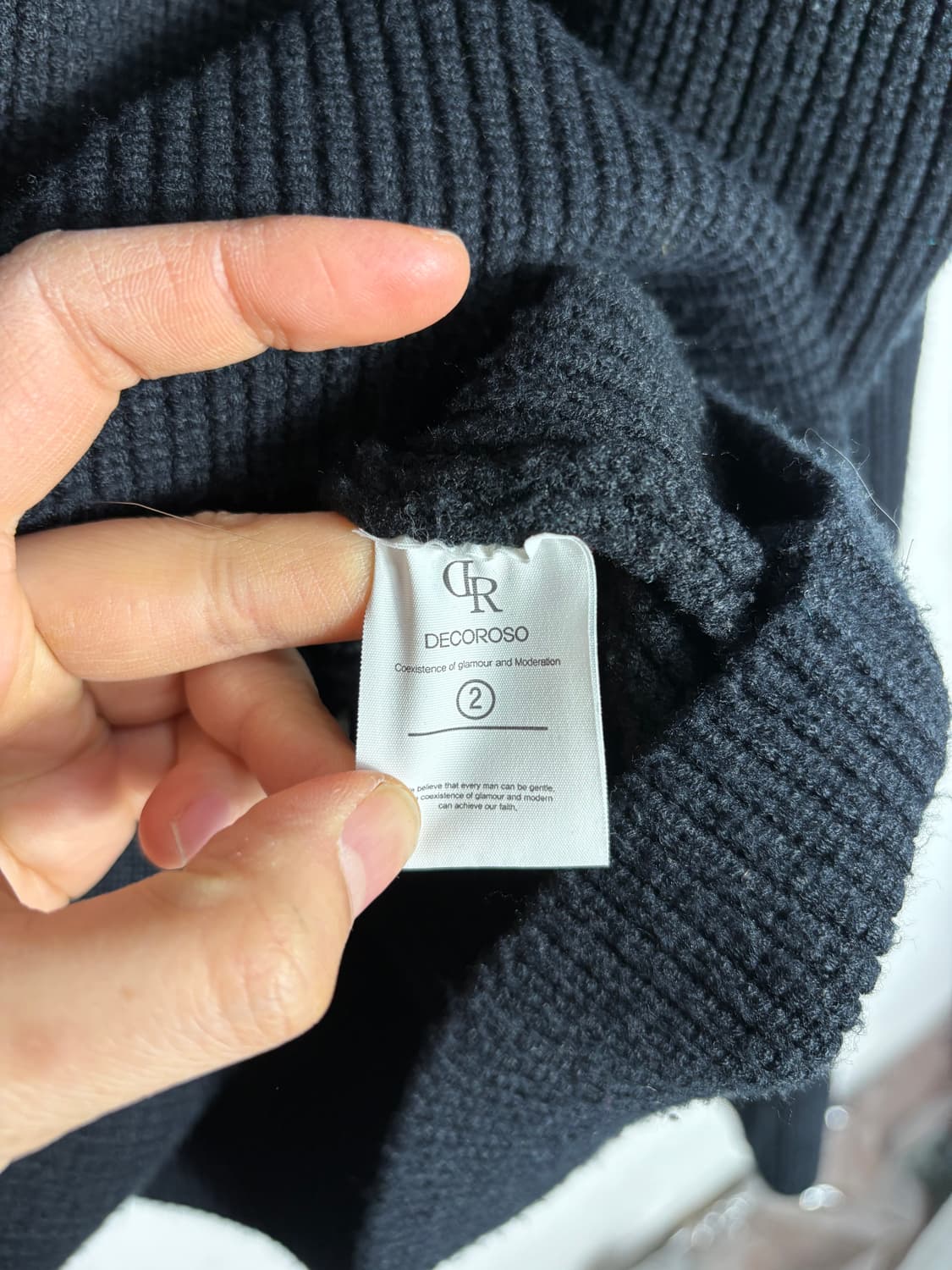 Decoroso 데꼬로소 울 니트 집업 가디건 상품이미지4