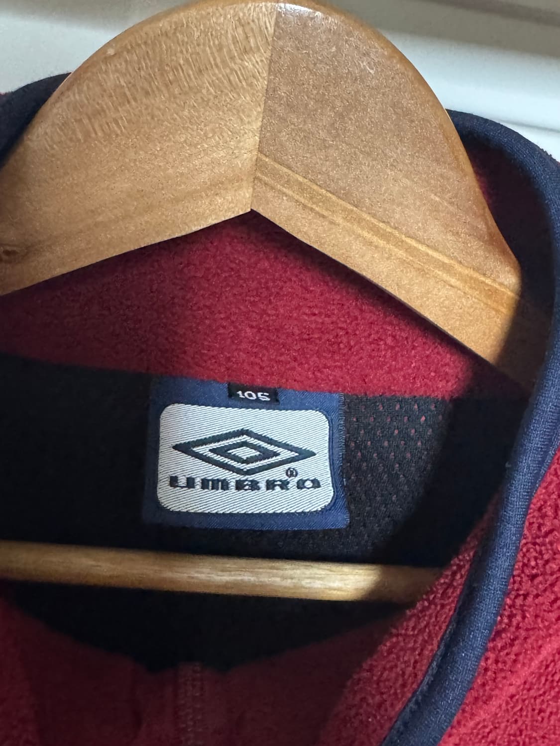 엄브로 버건디 후리스 조끼 베스트 자켓 상품이미지6