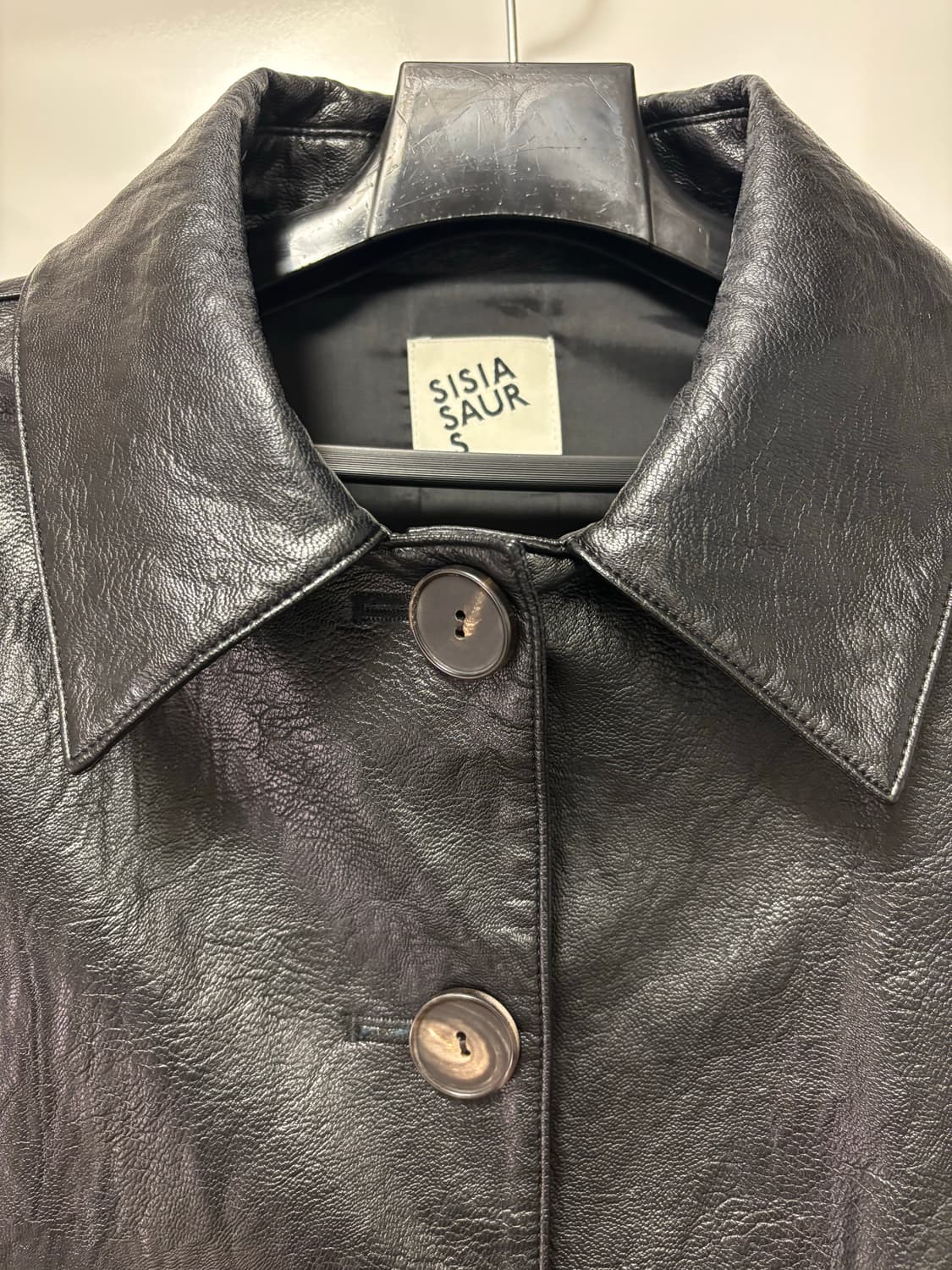 SISIASAURS FAKE LEATHER JACKET 시시아사우르스 상품이미지5