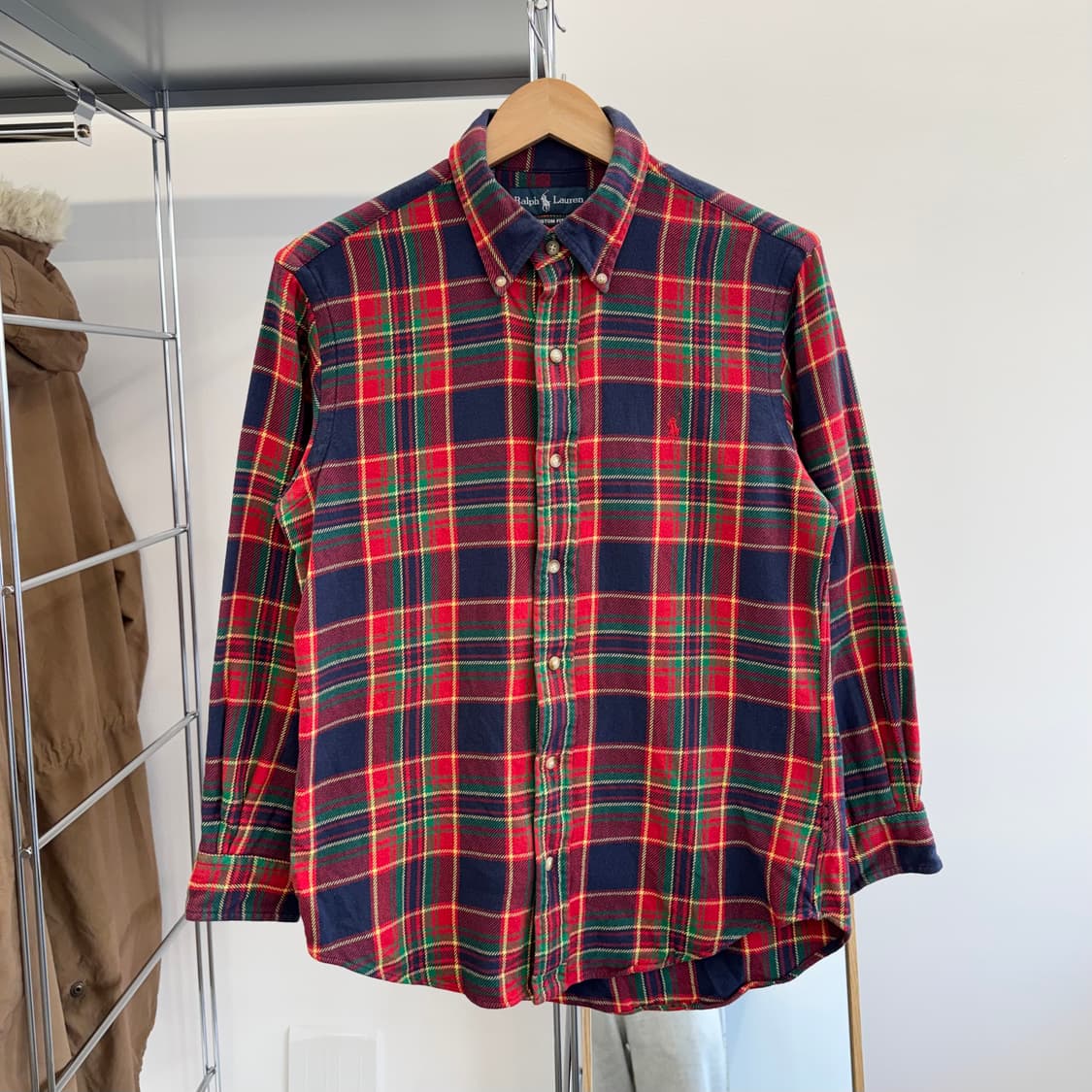 랄프로렌 폴로 체크 플란넬 셔츠 (M)  상품이미지2