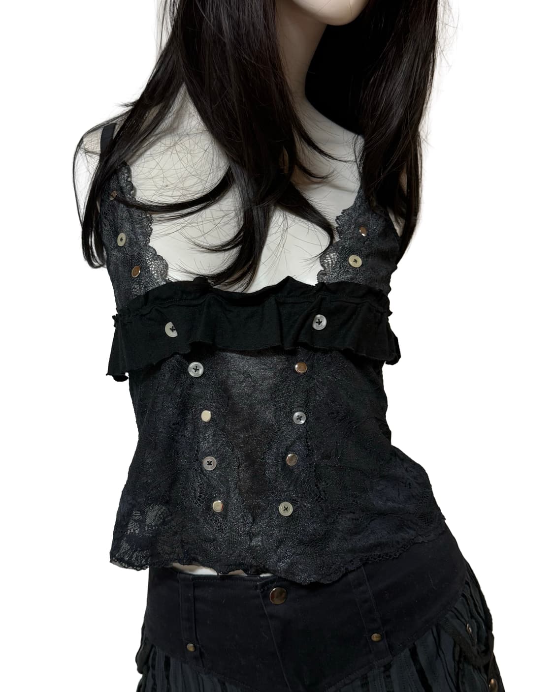 Vintage customed sleeveless (레이스 코어) 상품이미지1