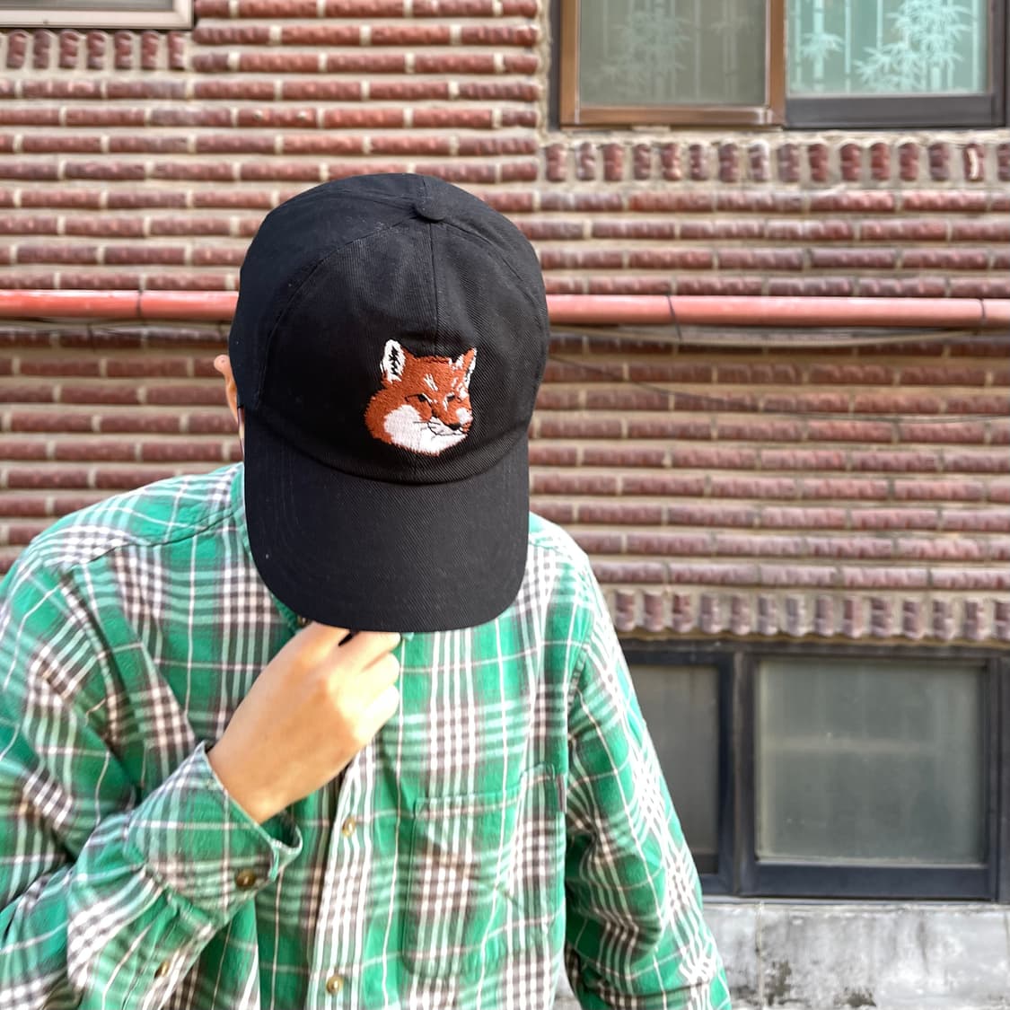 메종키츠네 빅 폭스헤드 캡 상품이미지1