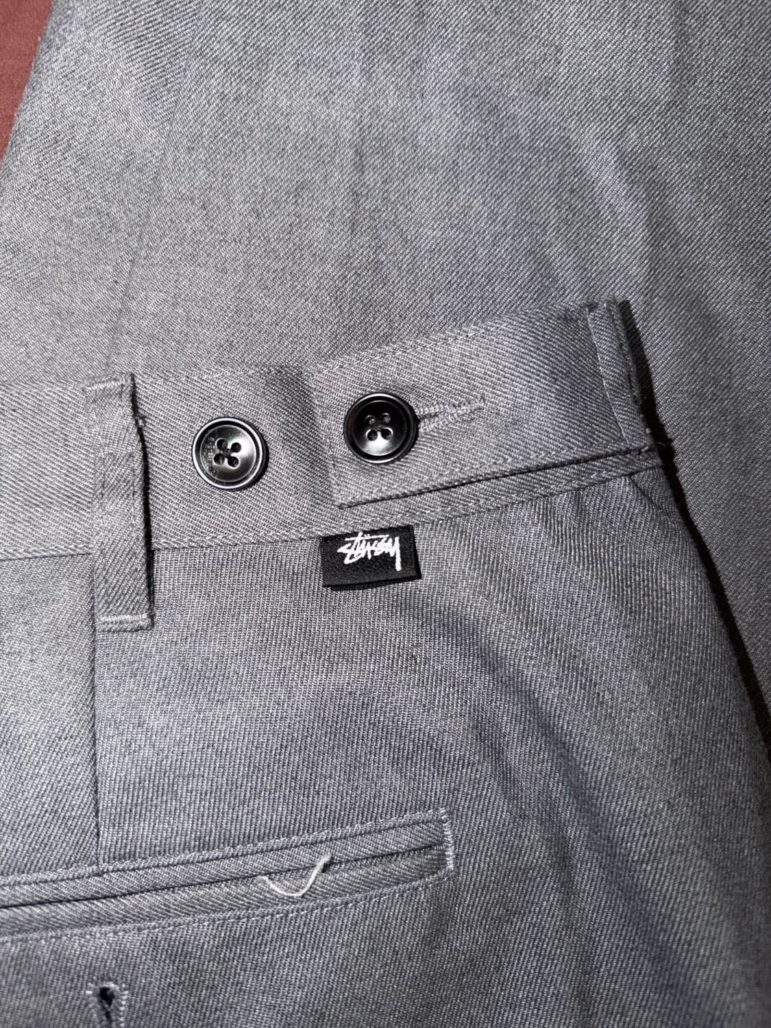 스투시 그레이 베기 바지 상품이미지1