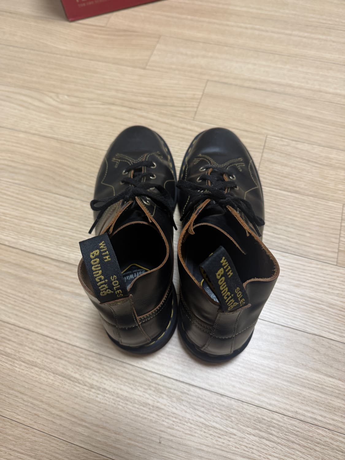 Uk9,280) 119,000원 닥터마틴 블랙 처치 스무스 몽키 부츠 상품이미지3