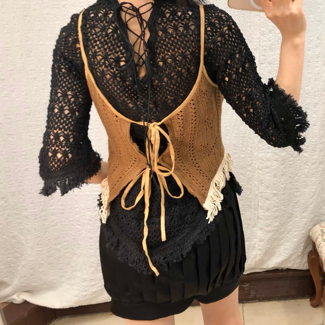 bohem tassel bustier 상품이미지1