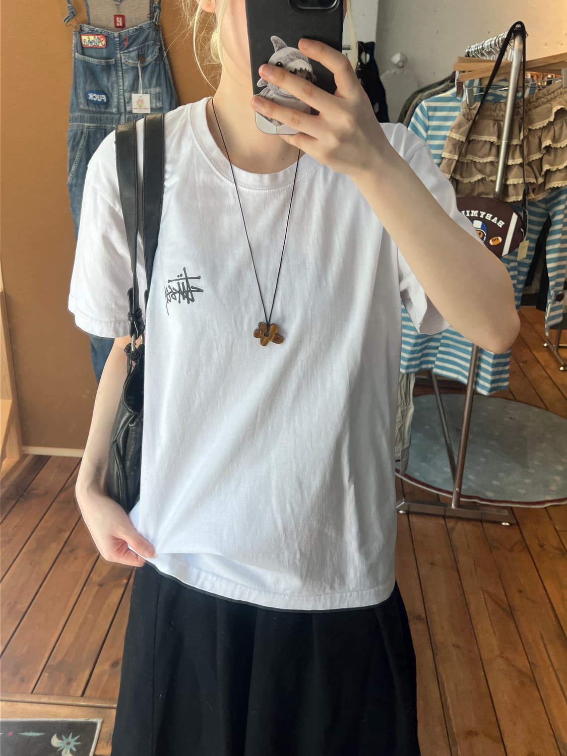 스투시 화이트 베이직 반팔  상품이미지1