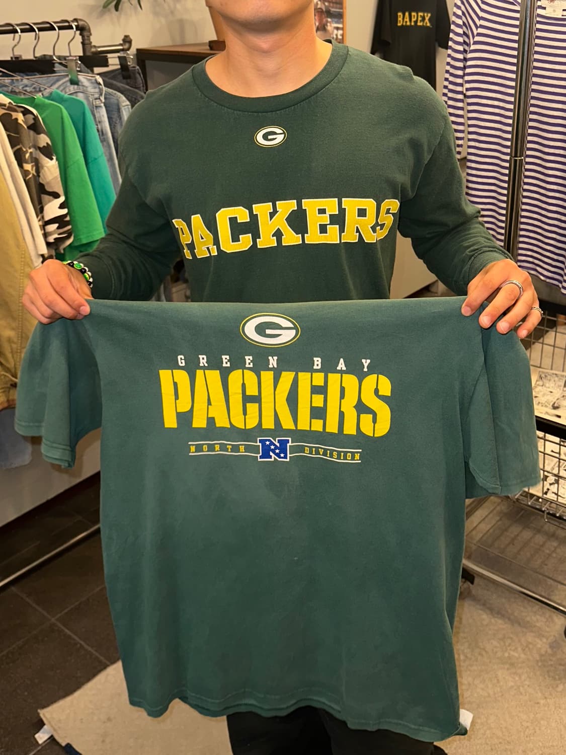 NFL Green Packers team wear fading T 상품이미지2