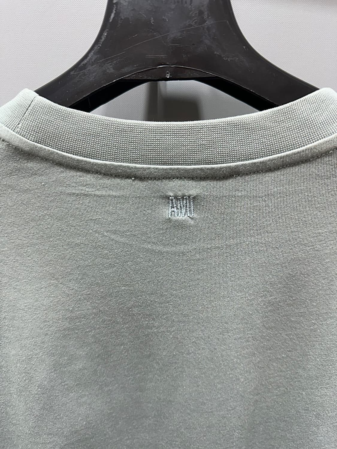 (정품/새상품) 아미 남성 그레이 블루 하트 로고 롱슬리브 상품이미지3