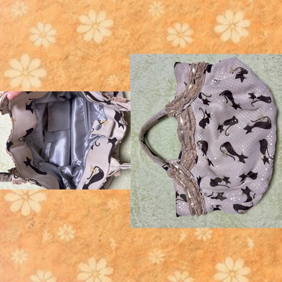 일본빈티지 모리걸 반팔 가디건 패치스커트 코디세트 상품이미지3