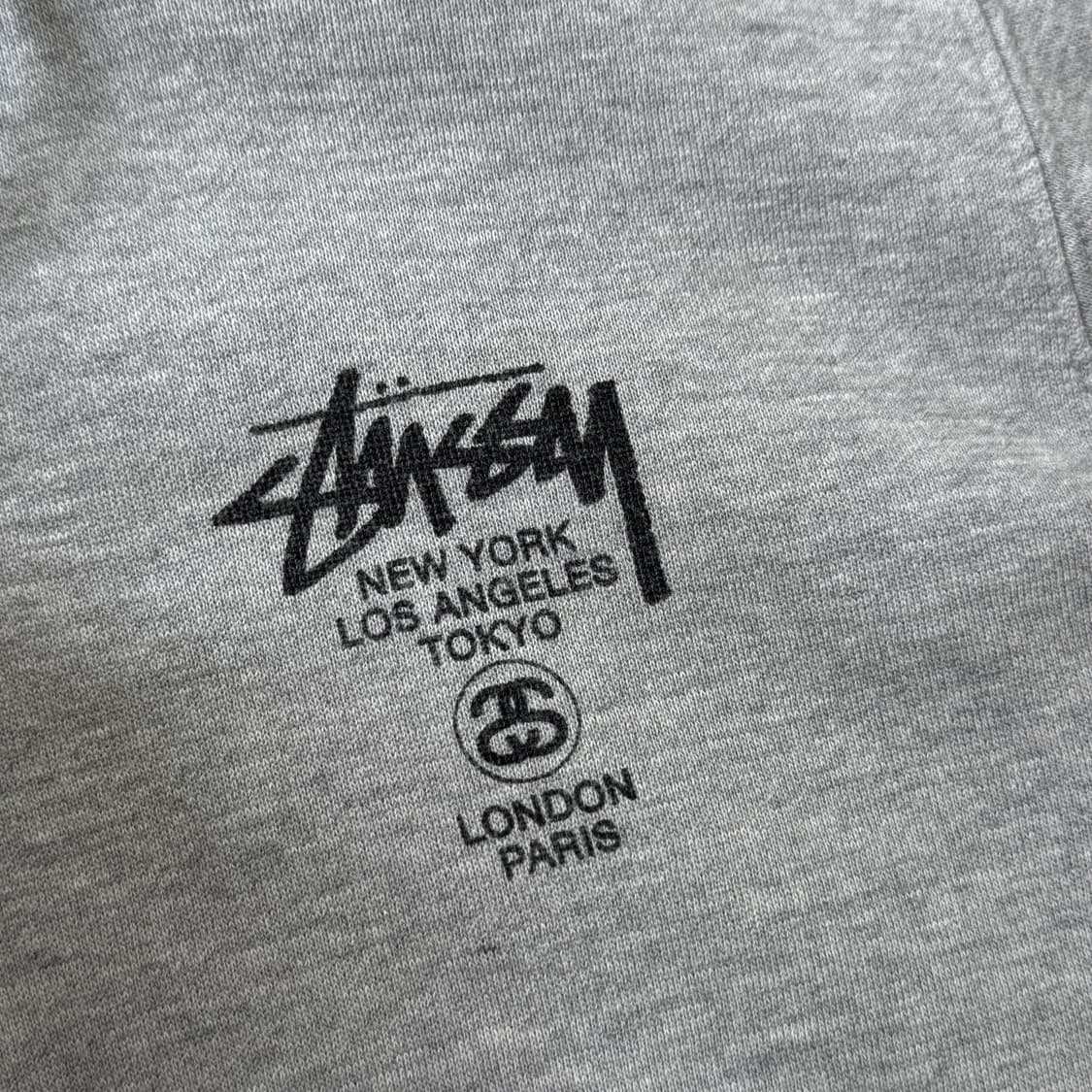 스투시 00s 월드투어 그레이 후드집업 L 상품이미지4