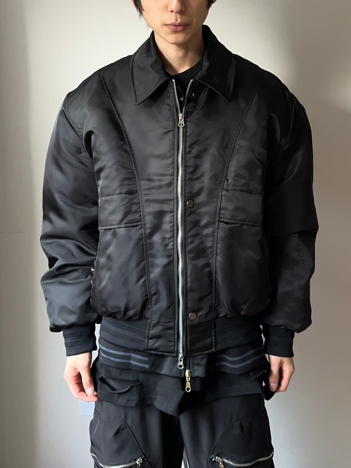 Taly 디테일 볼류밍 봄버 상품이미지5