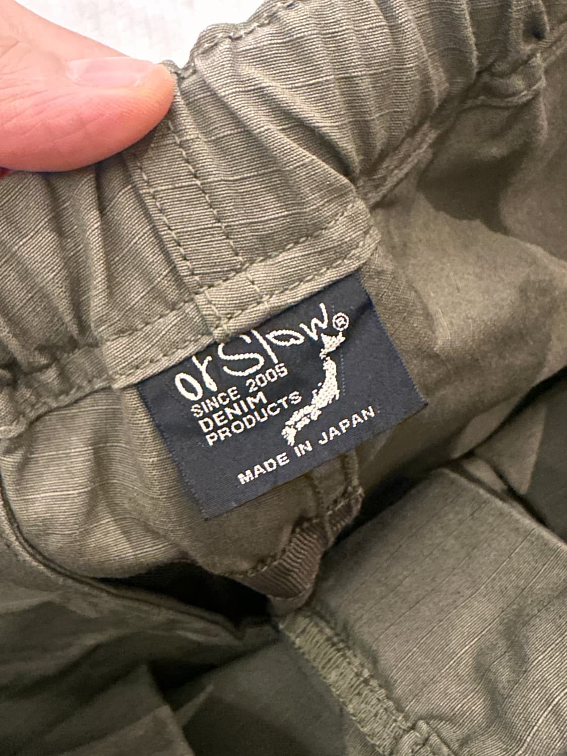 Orslow 오어슬로우 카키 면바지 상품이미지2