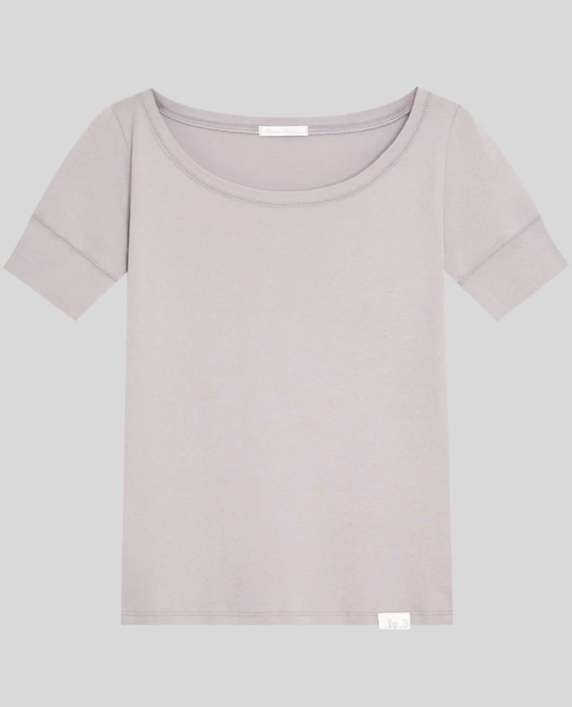 rib half top (greyish beige) 상품이미지2