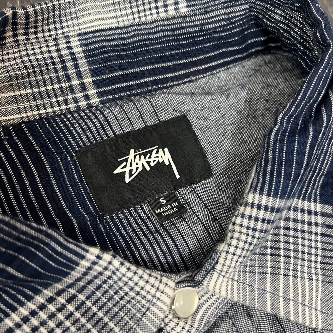 스투시 섀도우 플래드 웨스턴 체크 셔츠 상품이미지4