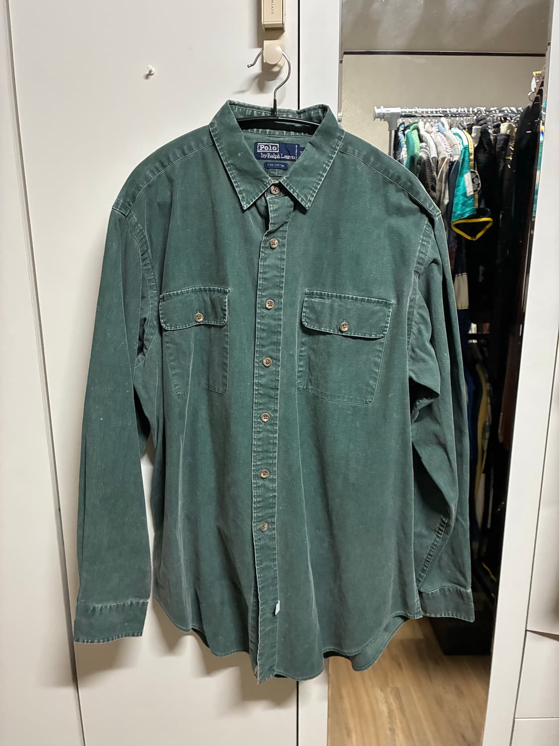 👕 [새상품] 폴로랄프로렌 피그먼트 그린 셔츠 XL/105 상품이미지1