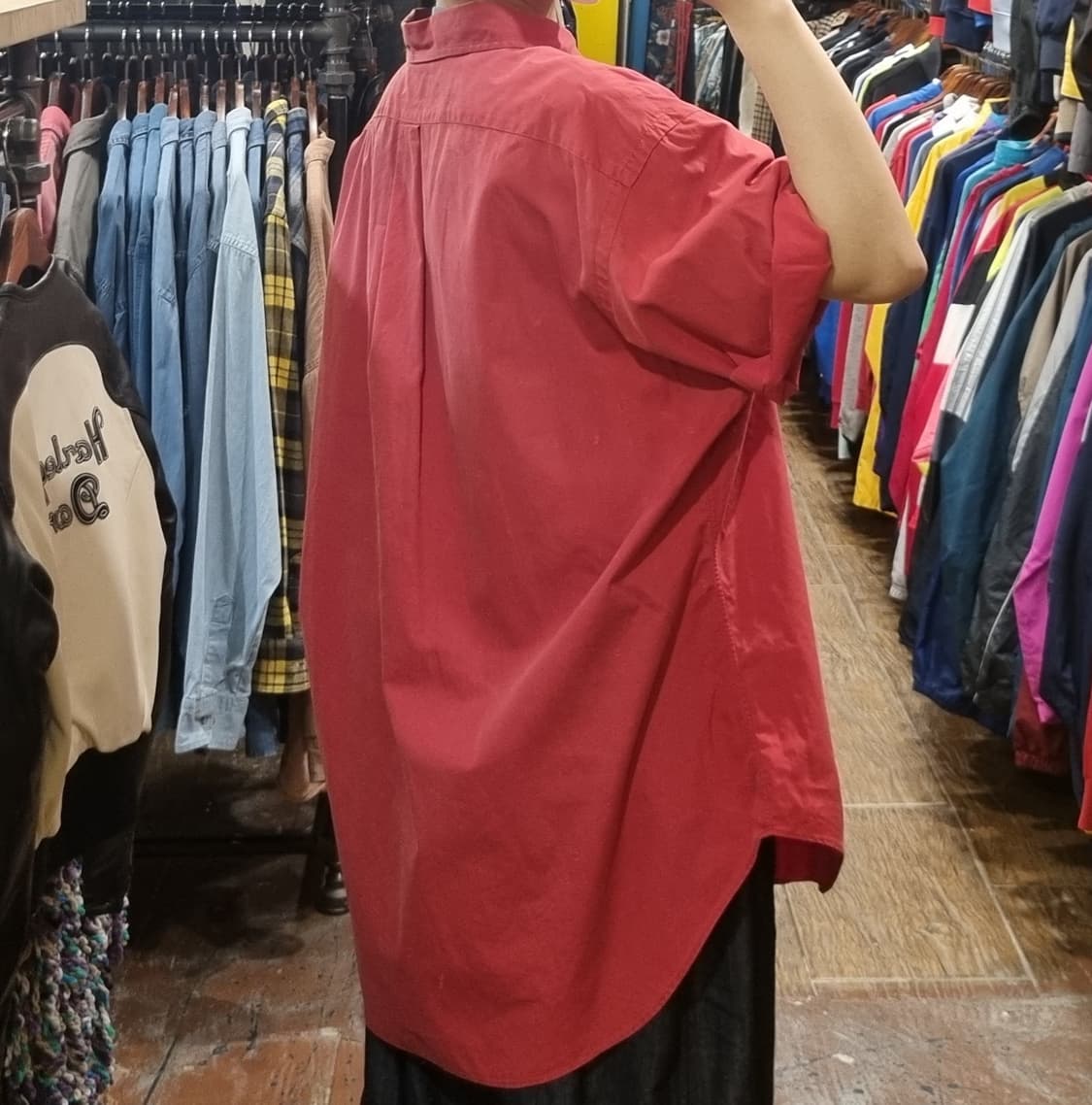 [Hi] 폴로 반팔 셔츠 레드 상품이미지5