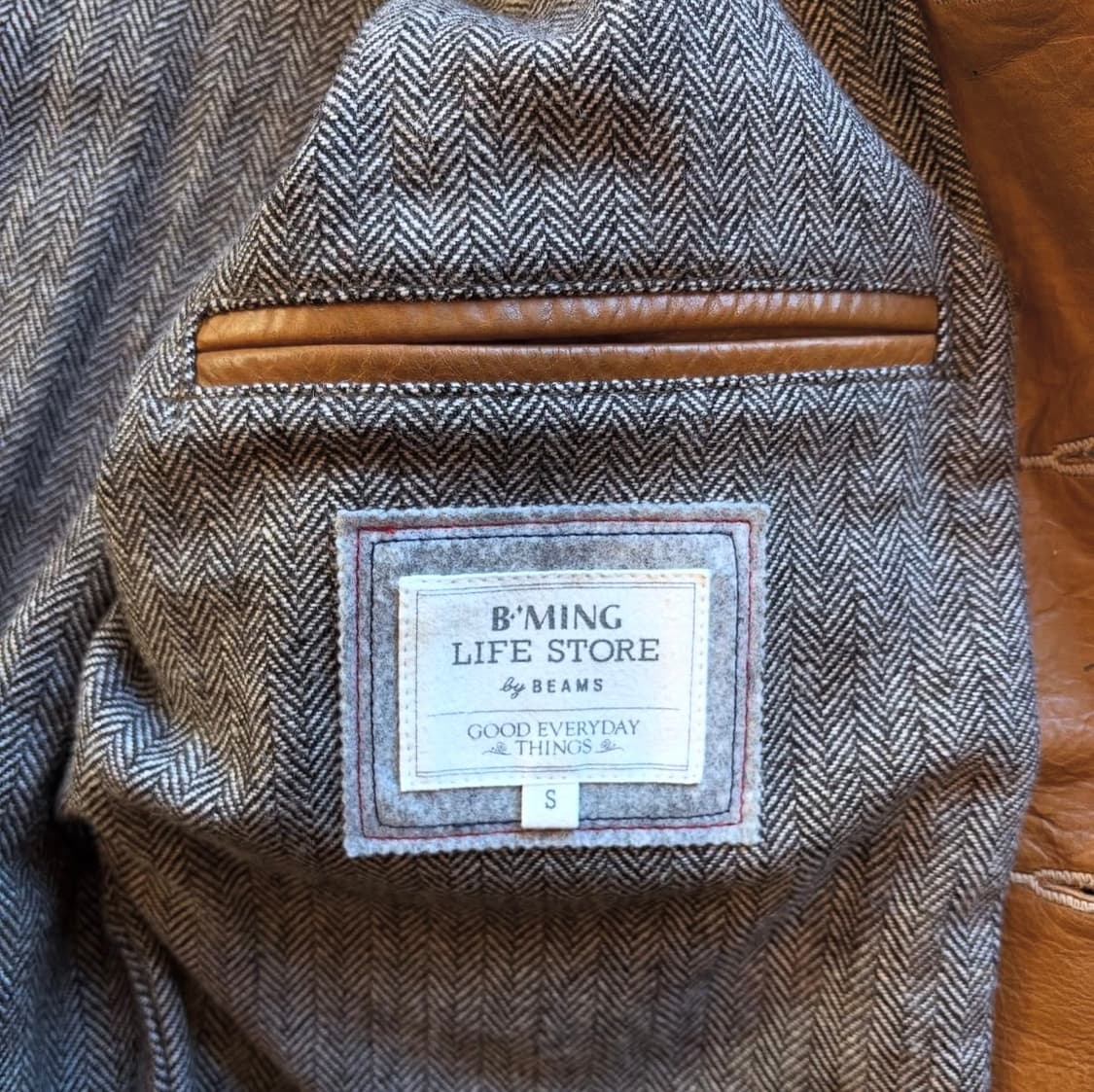 빔즈 버튼업 가죽 자켓 상품이미지8