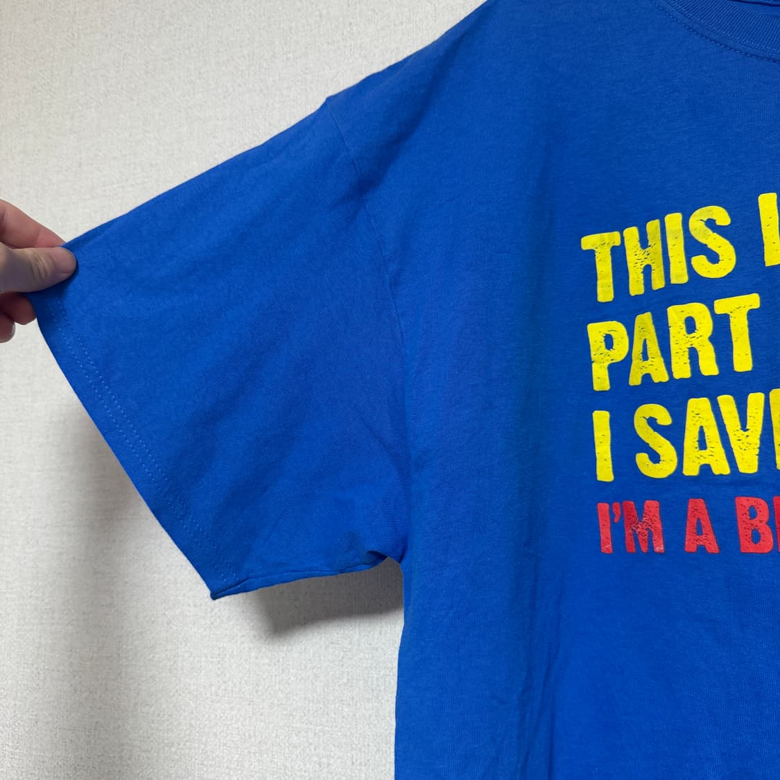 포트앤컴퍼니 블루 그래픽 반팔 XL 상품이미지5