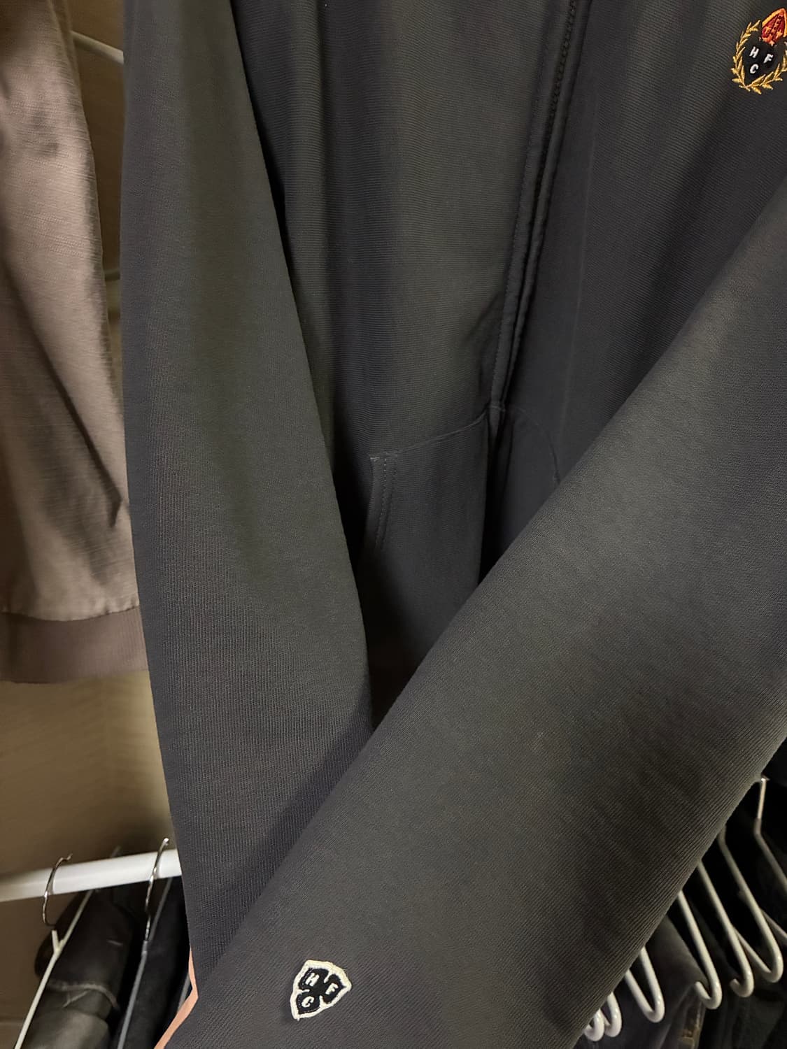 헤리티지플로스 후드집업 차콜 그레이 상품이미지3