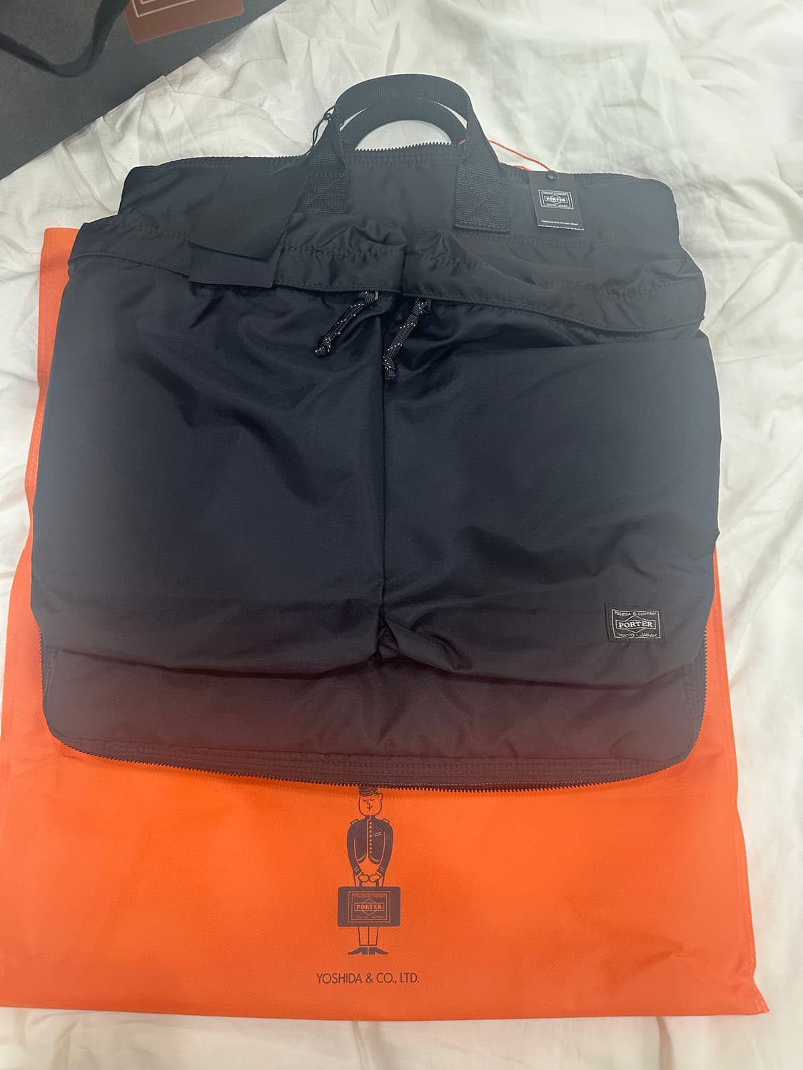 포터 요시다 투웨이 헬멧 2Way Helmet 나일론 쉘 토트백 블랙 8 상품이미지2