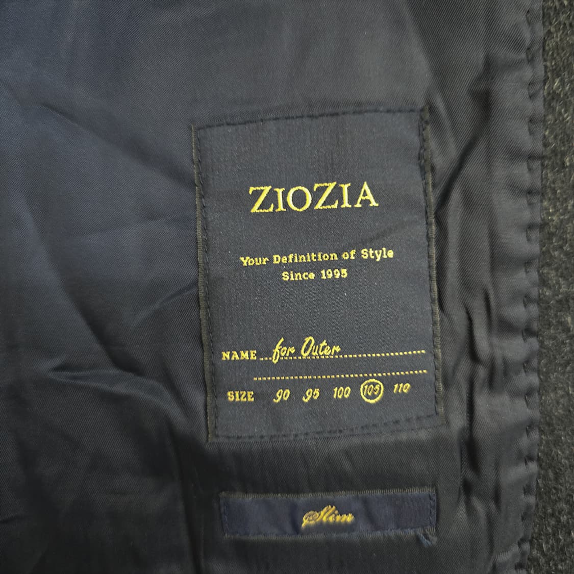 지오지아(ZIOZIA) 울 캐시미어 혼방 싱글 코트 105 상품이미지6