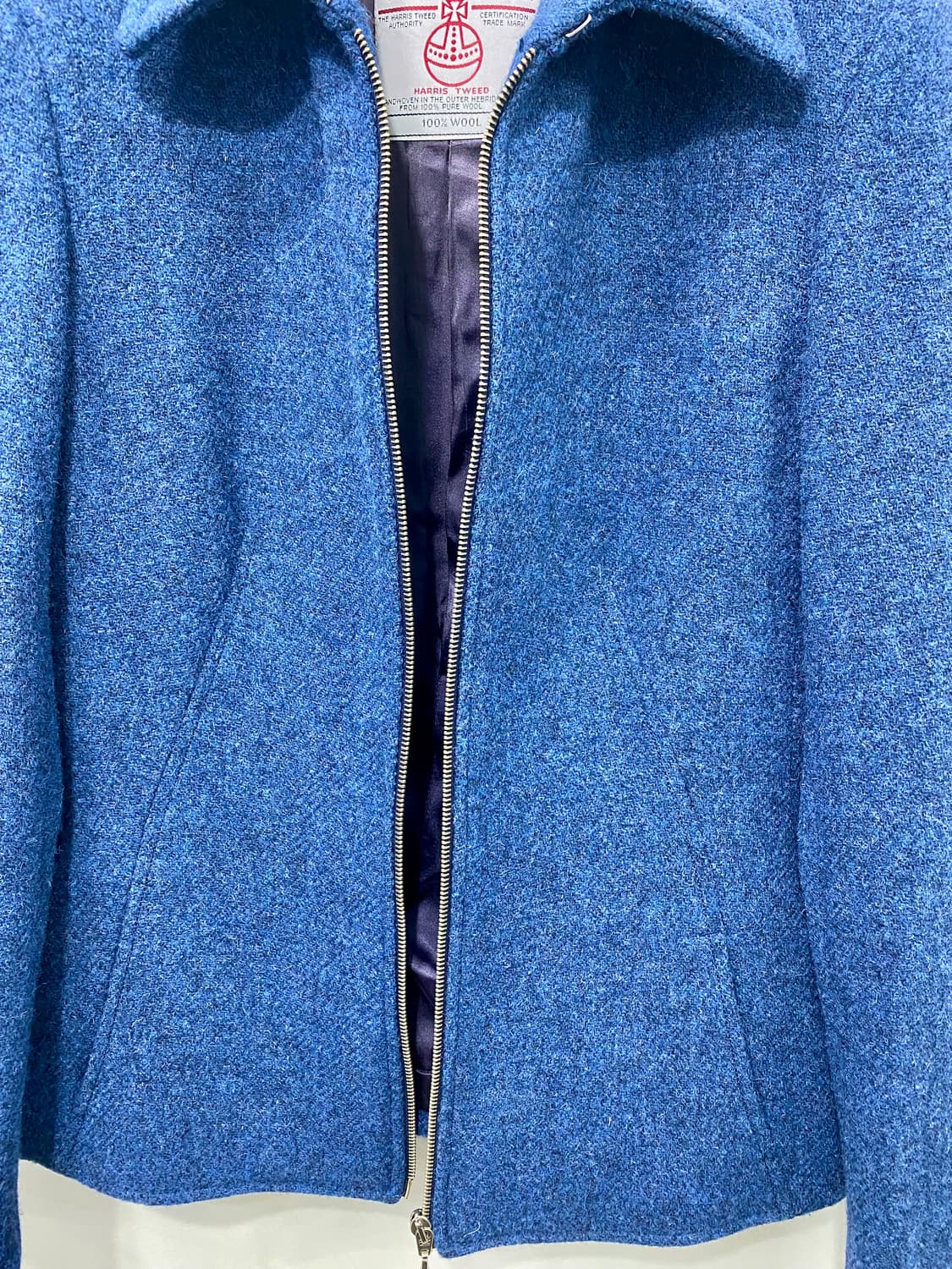 폴 스미스x해리스 트위드 블루종 자켓 42 상품이미지5
