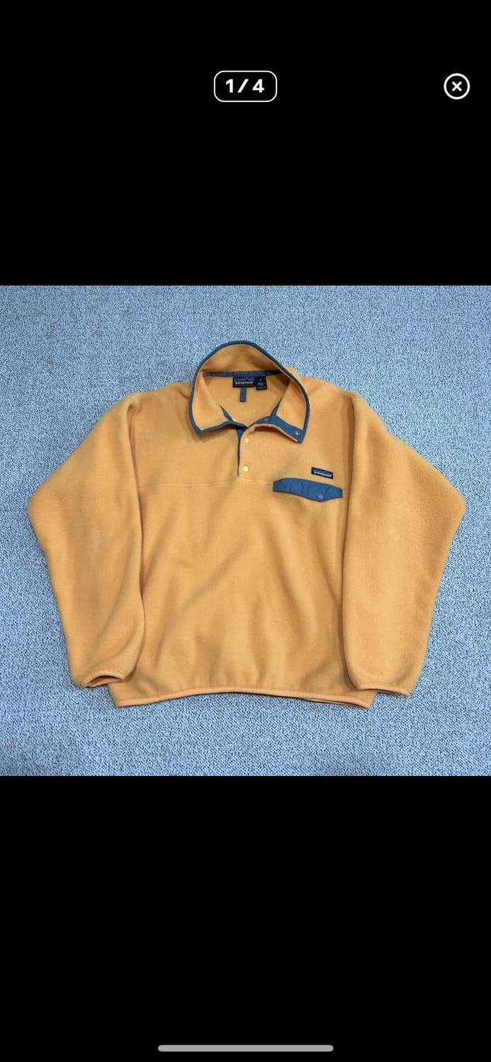 Patagonia 파타고니아 신칠라 노랑/옐로우 90s 상품이미지1