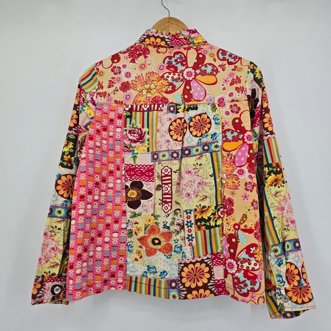 패치워크 플라워 패턴 셔츠 자켓 상품이미지10