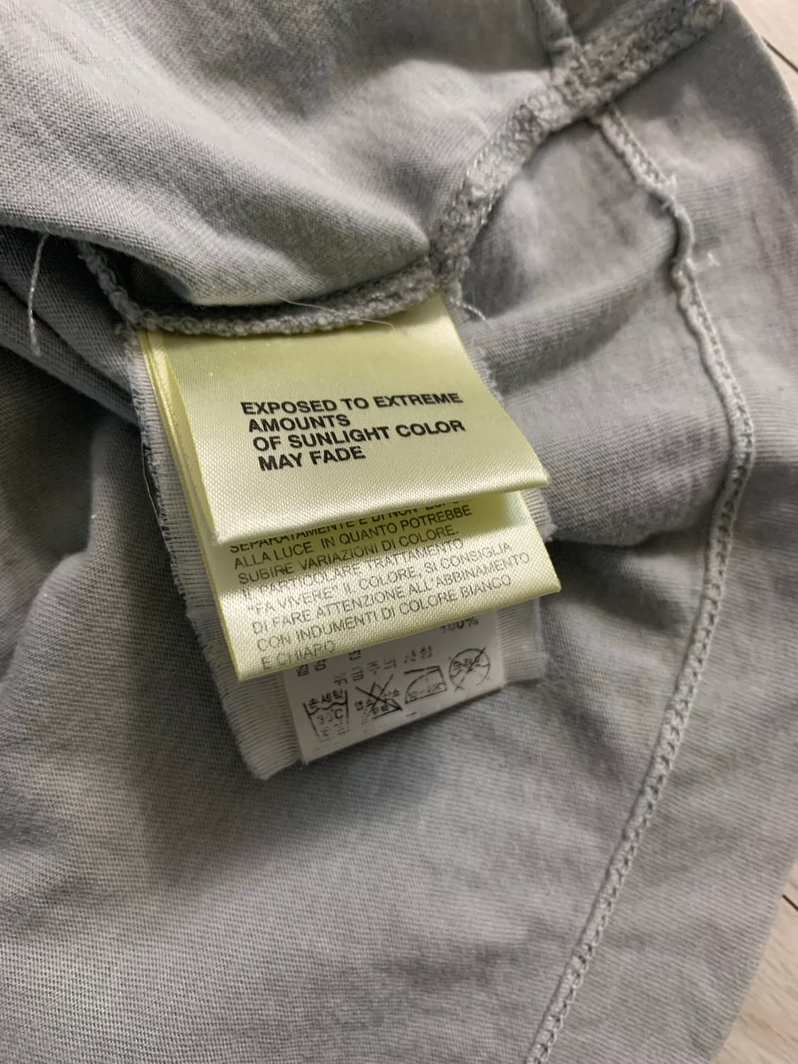 디젤 페인팅 반팔 티셔츠 그레이 상품이미지3