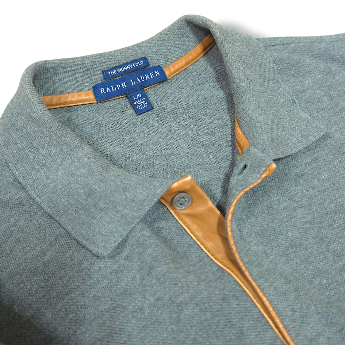 [M~L] 폴로 우먼 그레이 스키니 폴로 자수 PK 반팔 카라티셔츠 상품이미지7