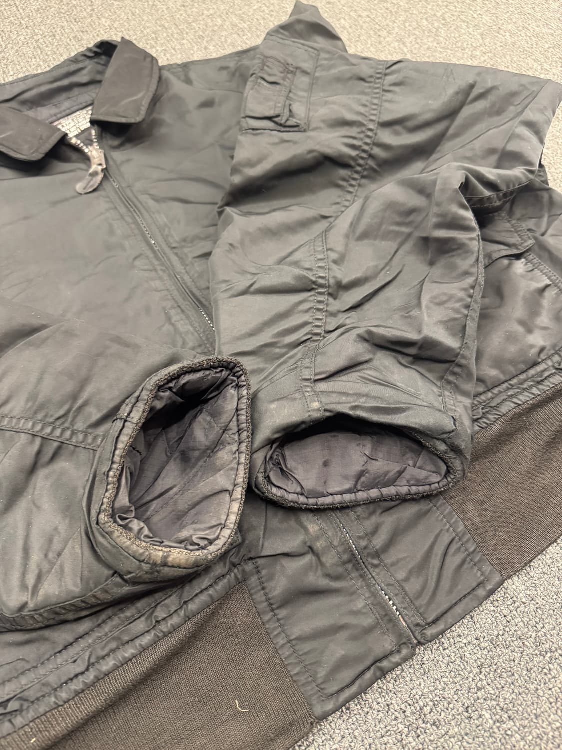 SCHOTT 빈티지 MA-1 블랙 항공점퍼 상품이미지3