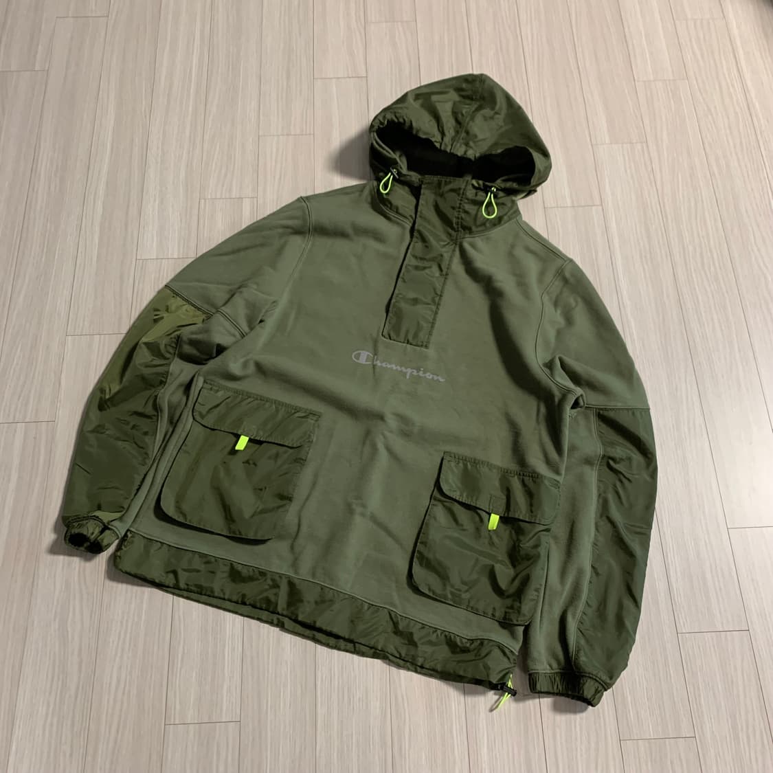 챔피온 나일론배색 후드티 XL 상품이미지2