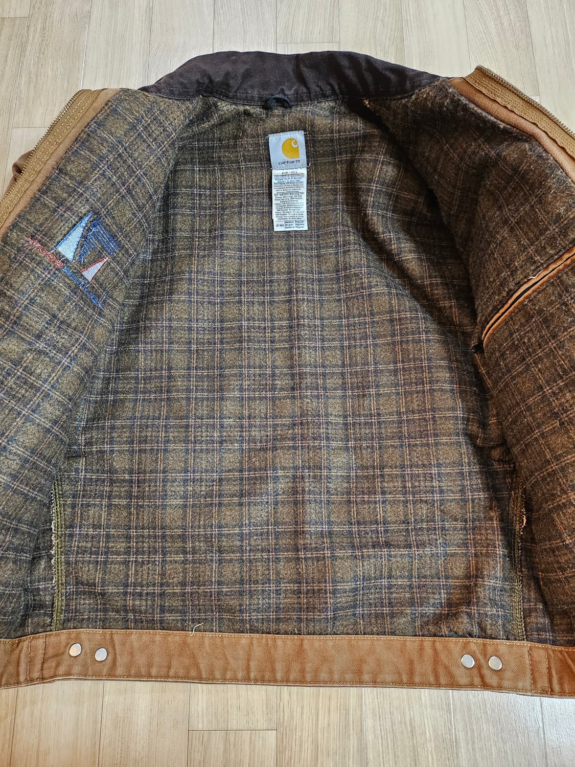 [M] 칼하트 J97 BRN 디트로이트 빈티지 자켓 상품이미지5