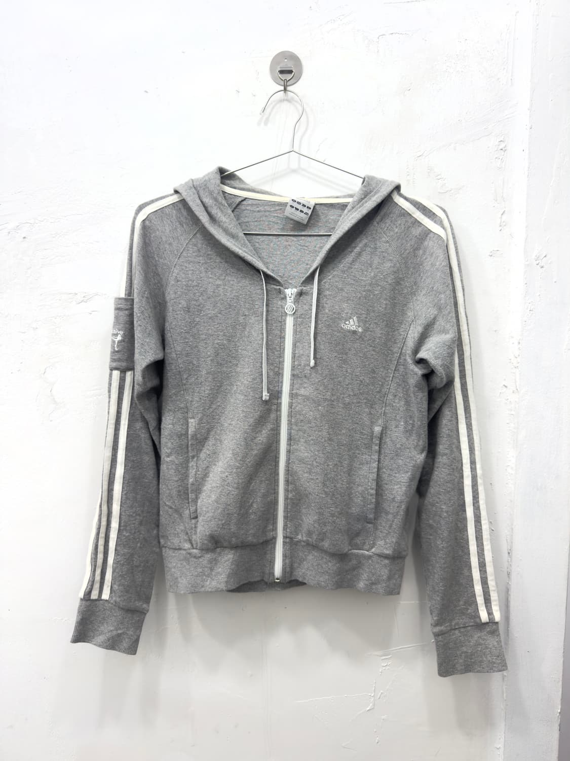adidas gray hood zipup 상품이미지4