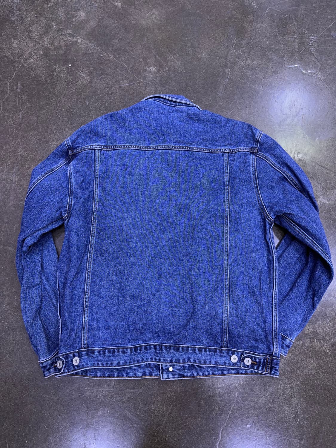 무신사스탠다드 무탠 릴렉스드 트러커 데님자켓 미디엄 인디고 2XL 상품이미지5