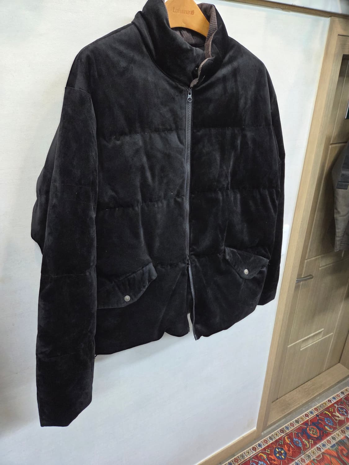 프리즘웍스 구스다운 벨벳 패딩 L 상품이미지6