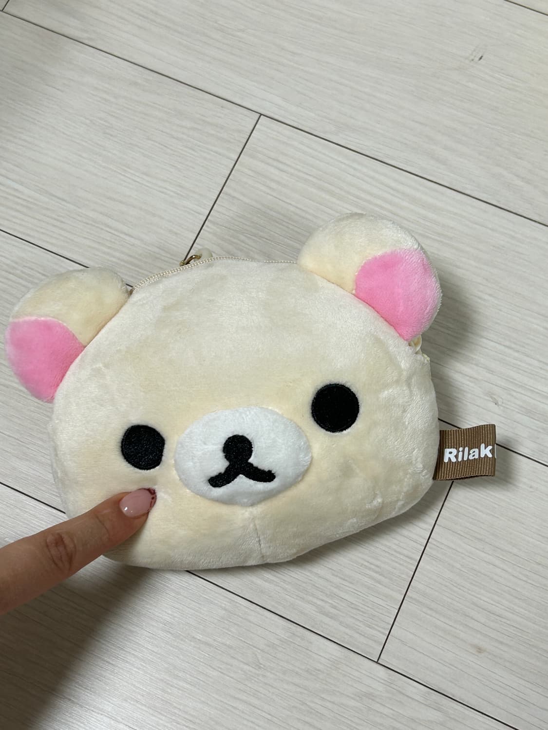 코리락쿠마 머리 인형 키링  상품이미지2