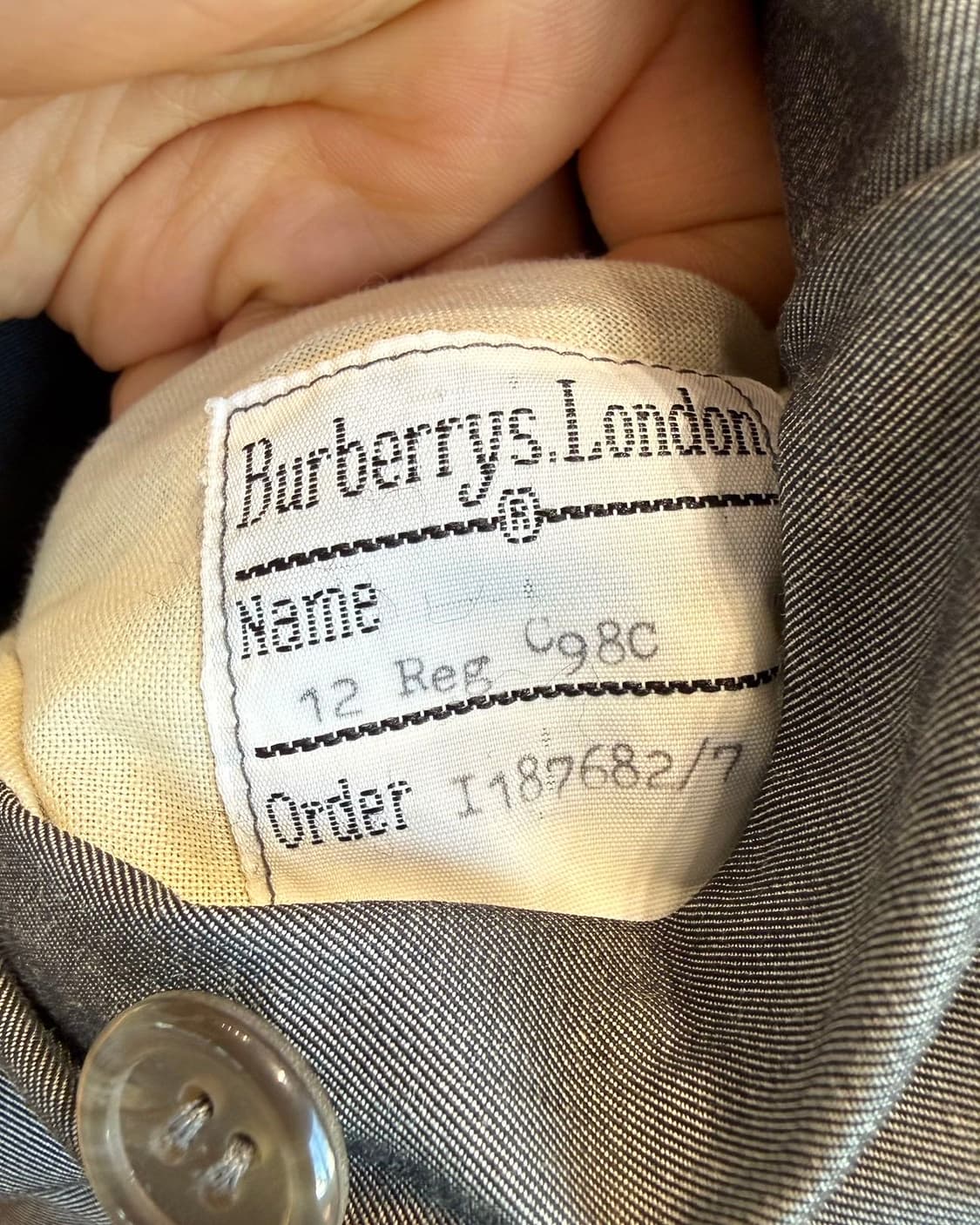 버버리 그레이 더블 트렌치 코트  상품이미지10