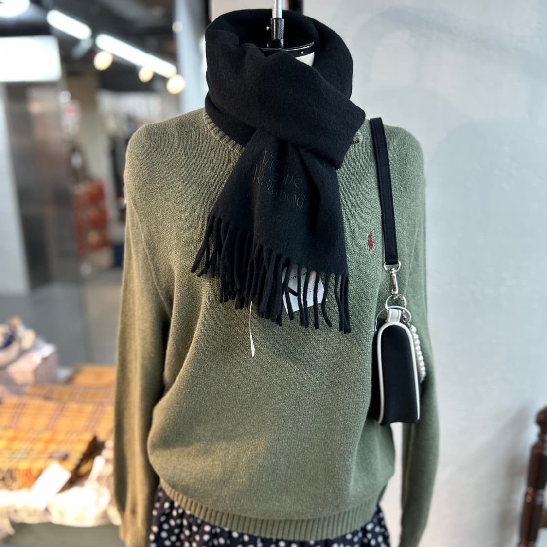 Vivienne Westwood embroidered Muffler 상품이미지7