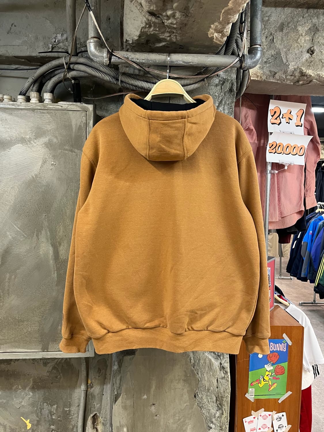 칼하트 후드집업 카멜 M #csz3015 상품이미지2