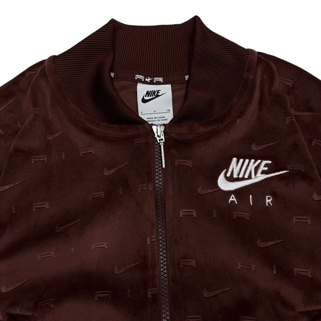 나이키 스우시 패턴 브릭 벨벳 집업 S 상품이미지5