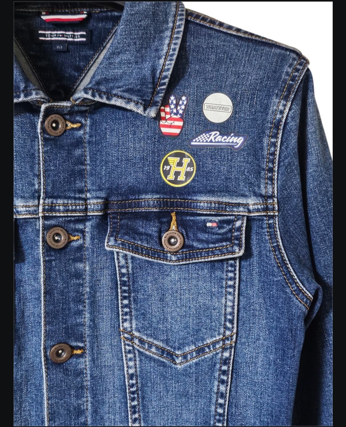 Tommy Hilfiger 패치 자켓 | 유니크 커스텀 디자인 | 크롭핏 상품이미지4