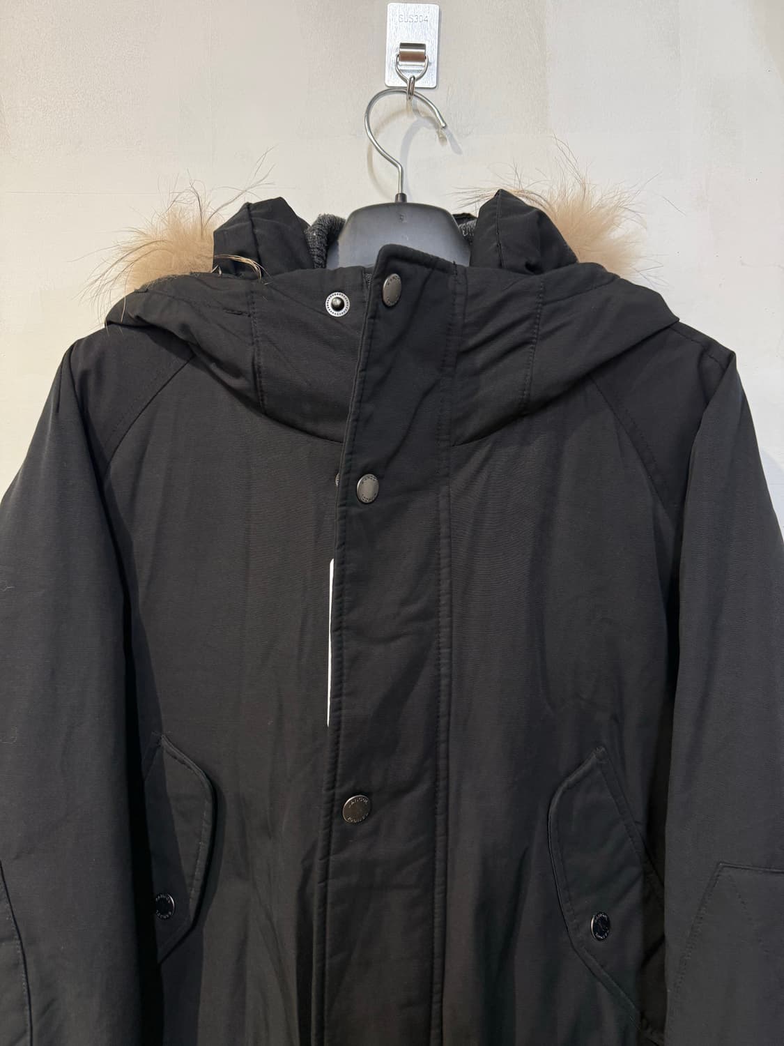 캉골 블랙 퍼 패딩 상품이미지2