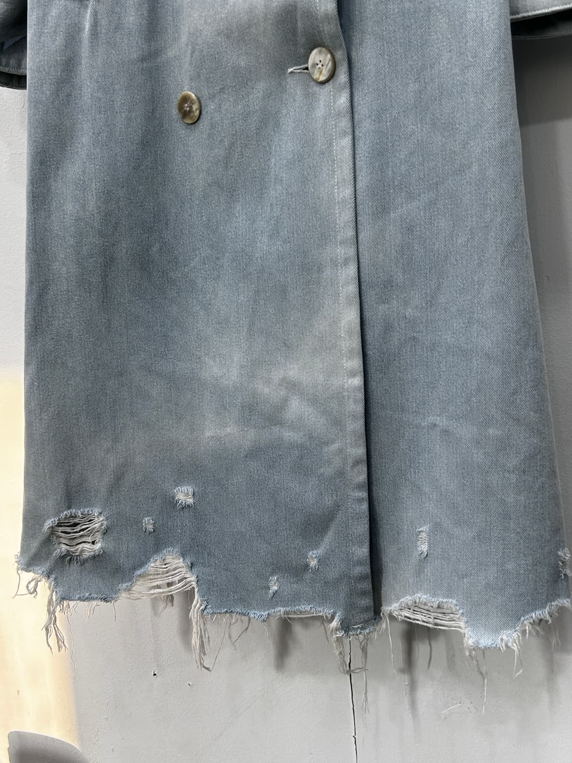 알렉산더왕 디스트로이드 데님 롱코트 여성 XS-S 상품이미지4