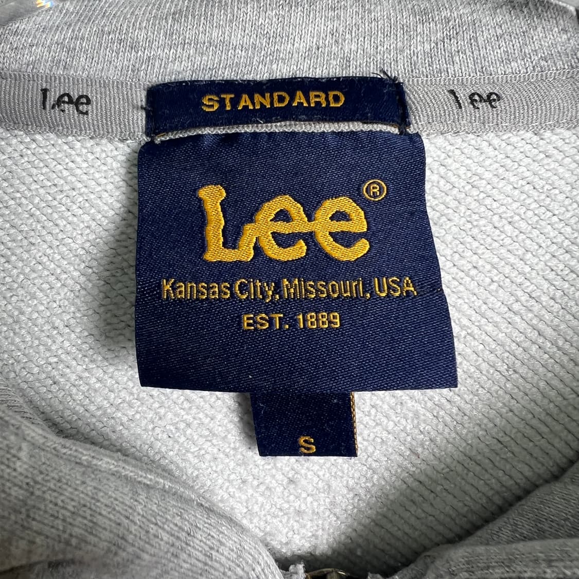 Lee 리 그레이 후드집업 S 상품이미지3