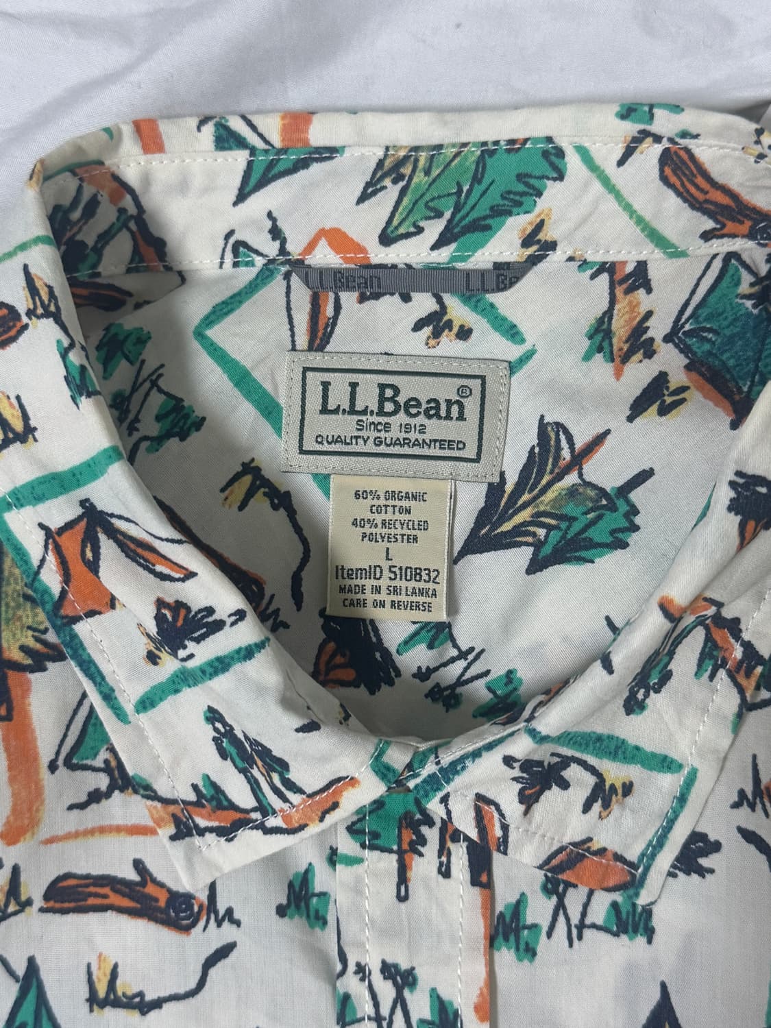 엘엘빈 캠프 패턴 셔츠 상품이미지4