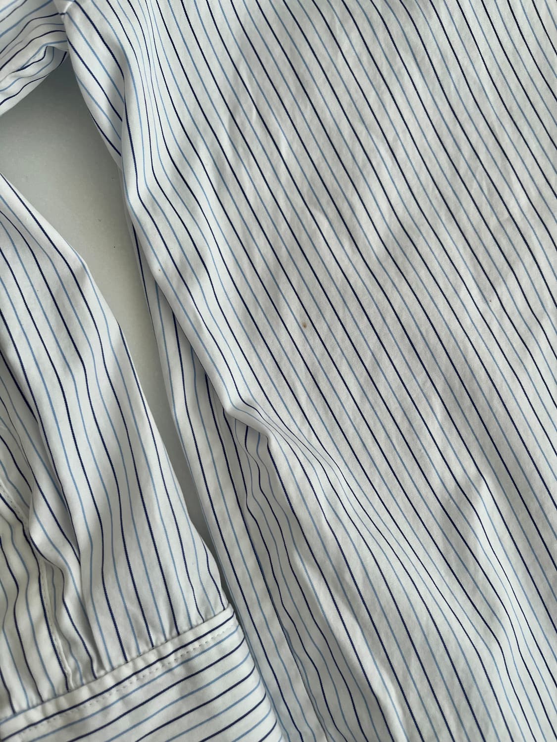 34) 코스 COS 여성 스트라이프 롱 셔츠 블루 상품이미지7