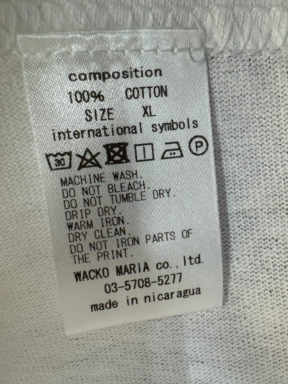 [XL] 와코마리아 x 하이타임즈 헤비웨잇 롱슬리브 화이트 상품이미지6